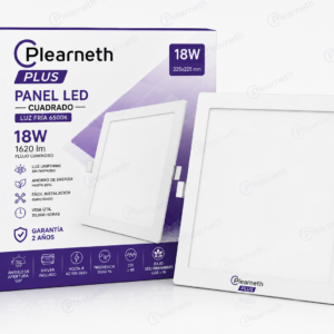 panel led cuadrado plearneth plus 18w